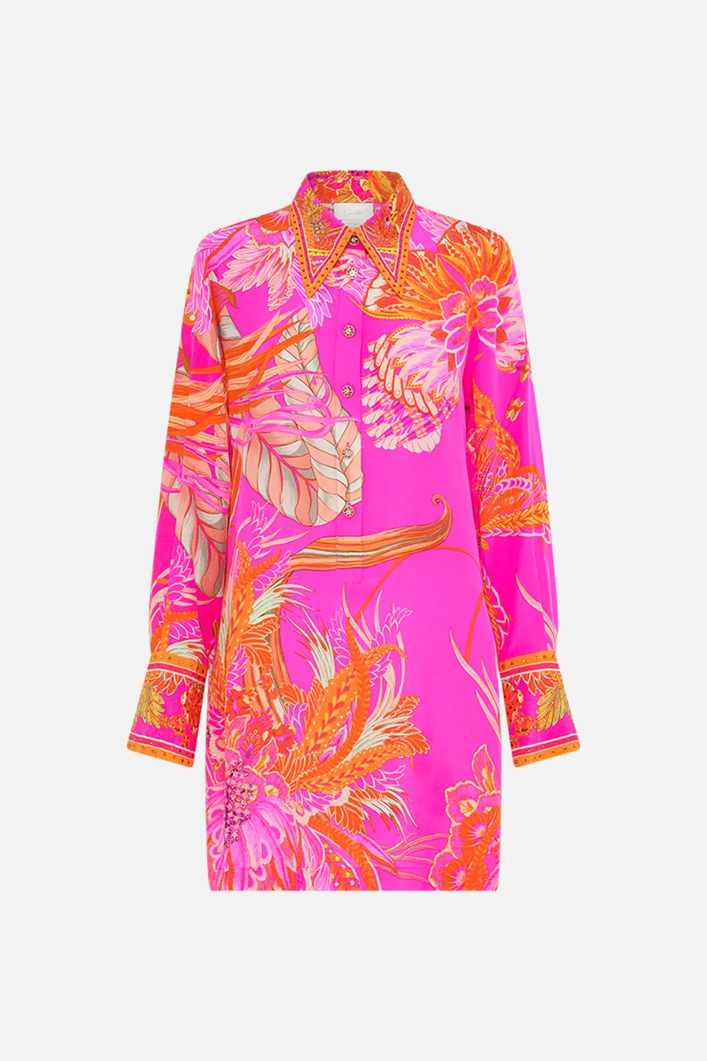 MINI SHIRT DRESS A HEART THAT FLUTTERS