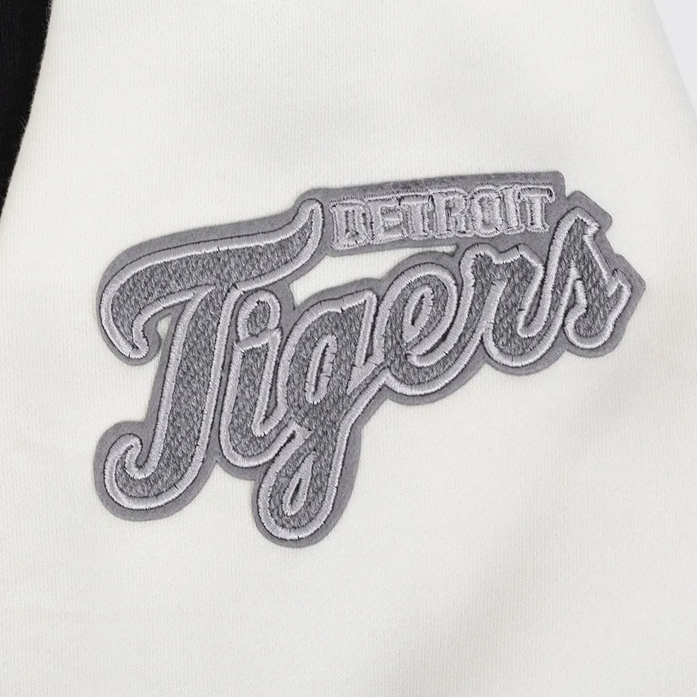 MLB DETROIT TIGERS REVERSE FRENCH TERRY MEN'S CB FLC PO HOODIE (BLACK/GRAY/EGGSHELL)