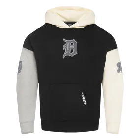 MLB DETROIT TIGERS REVERSE FRENCH TERRY MEN'S CB FLC PO HOODIE (BLACK/GRAY/EGGSHELL)