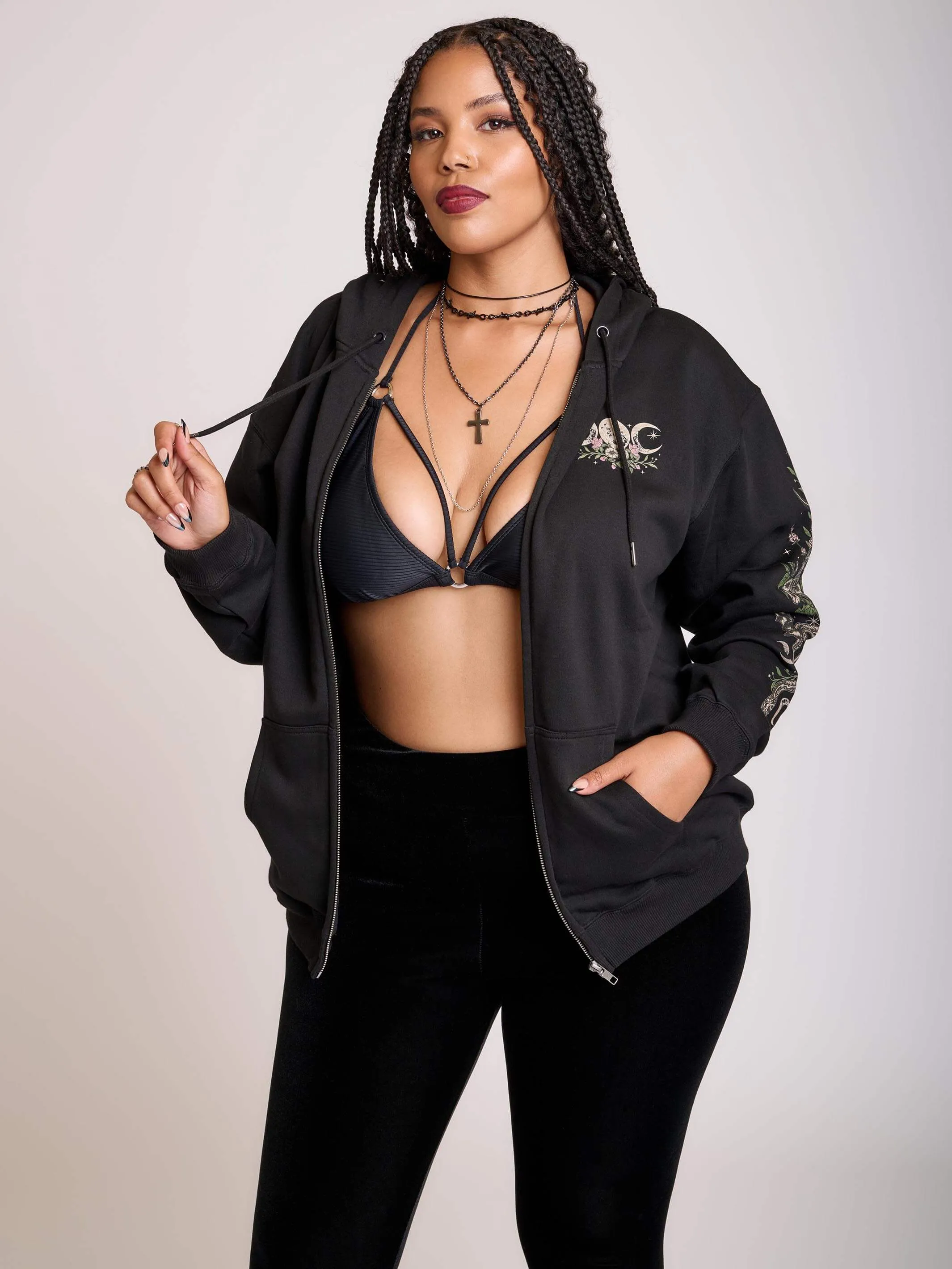 Moon Phase Garden Hoodie