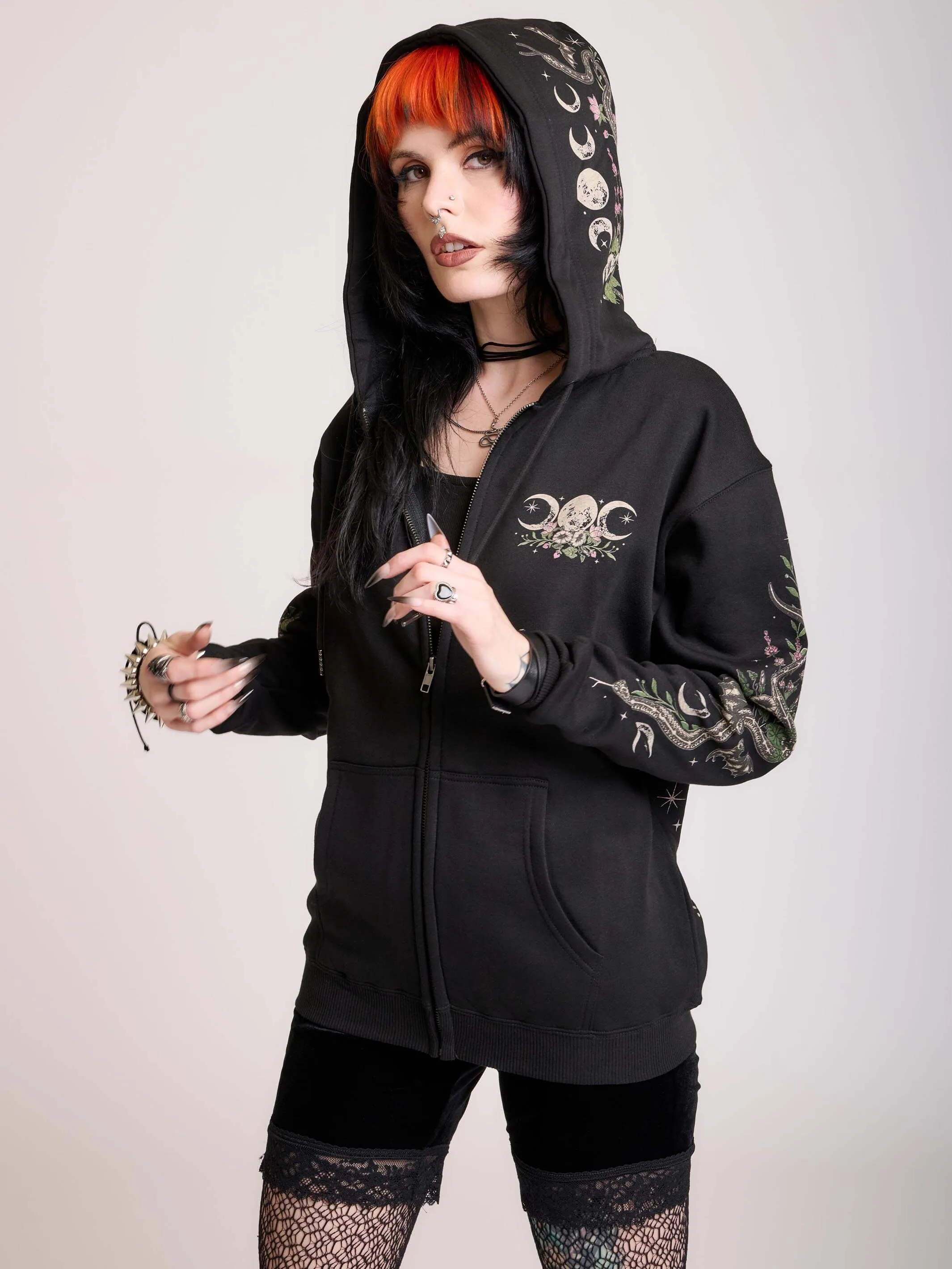 Moon Phase Garden Hoodie