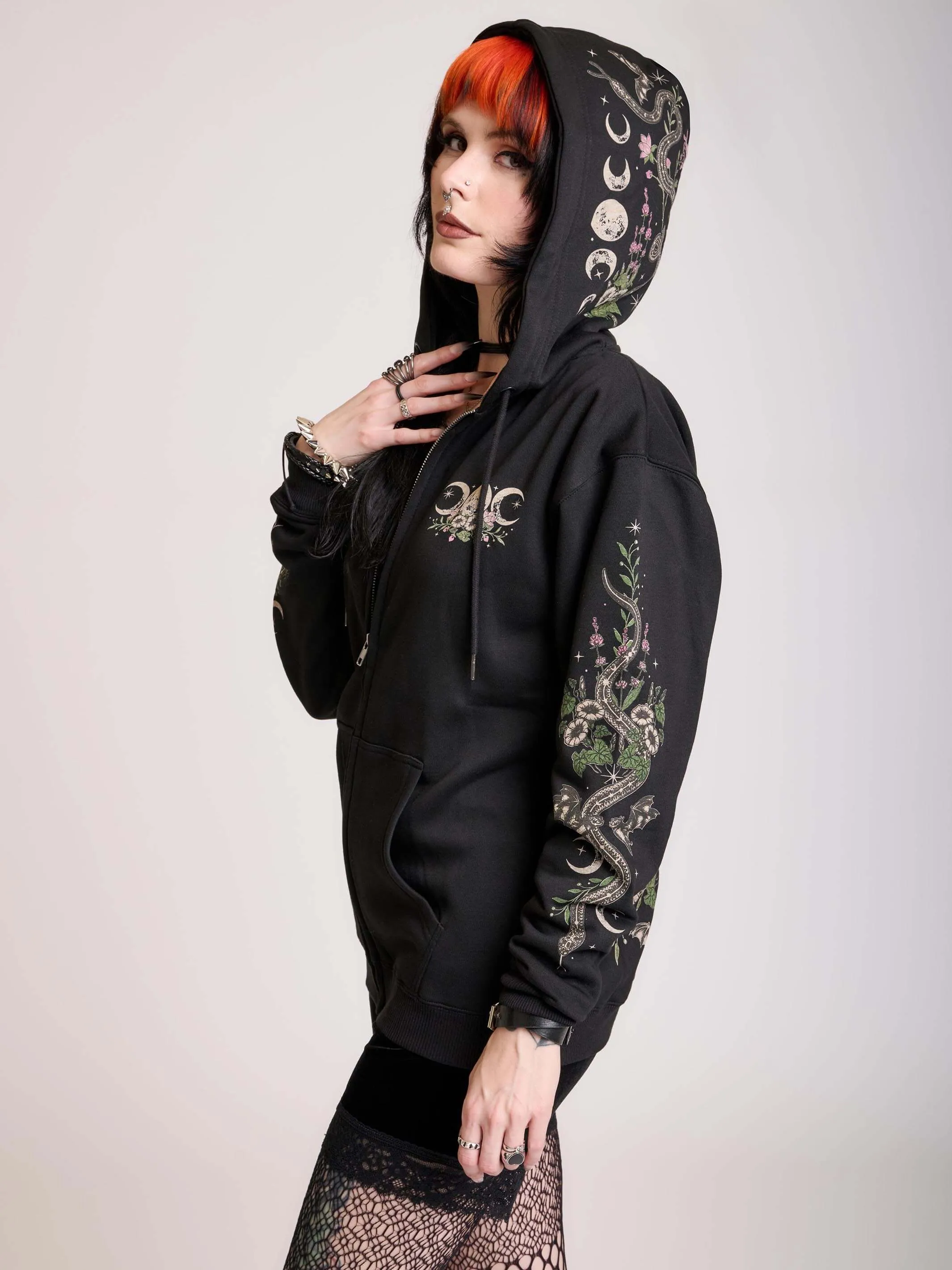 Moon Phase Garden Hoodie