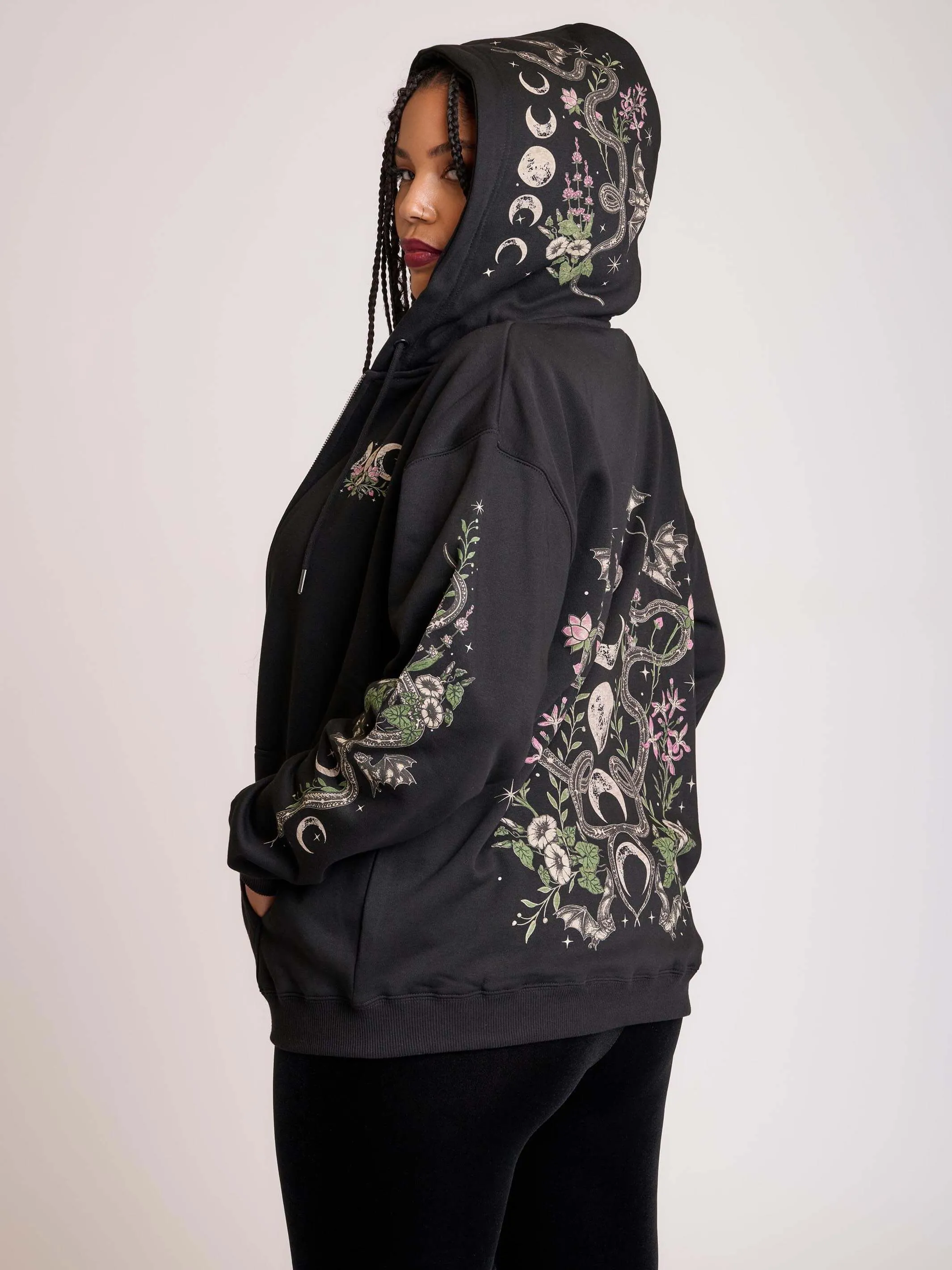 Moon Phase Garden Hoodie