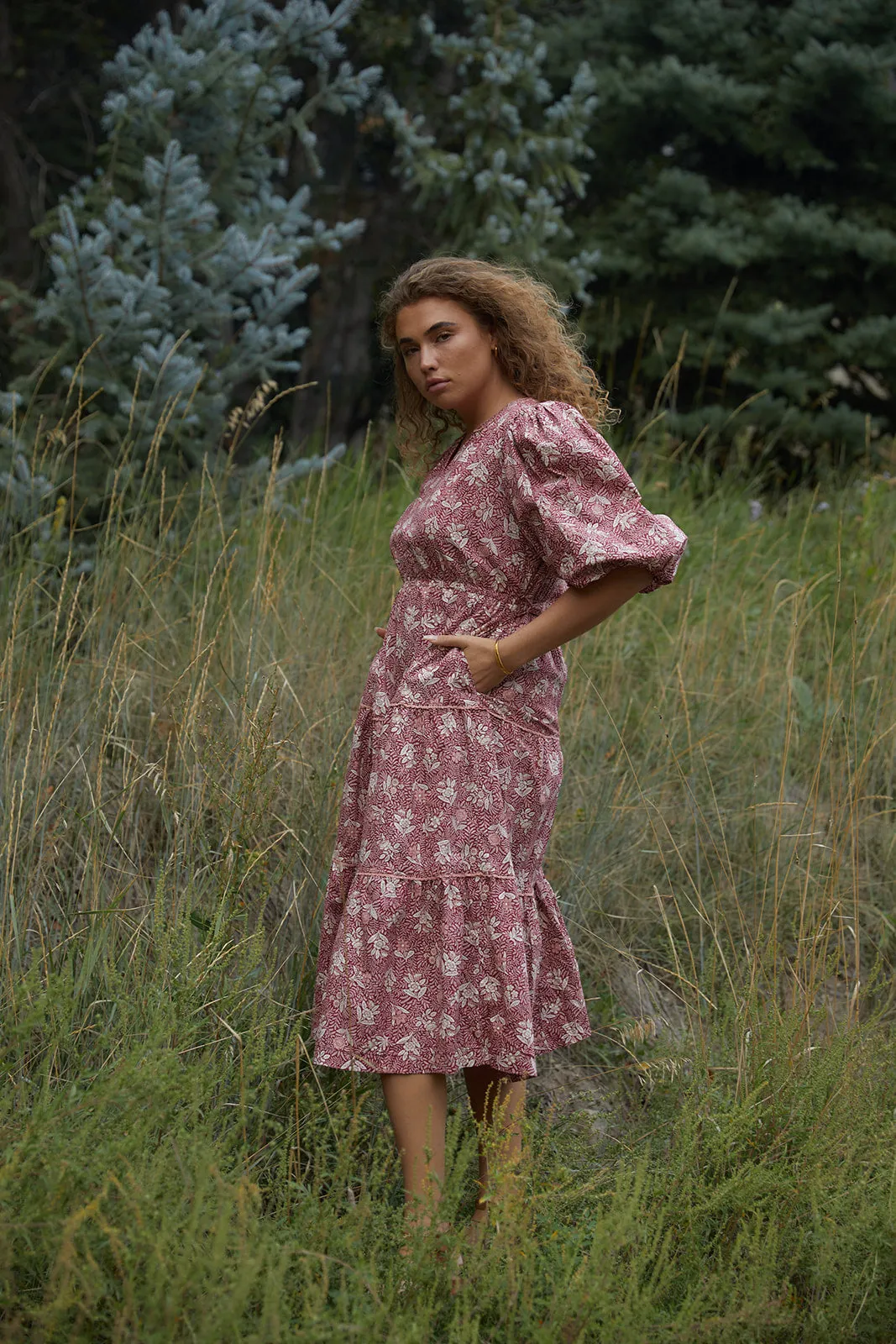 Mulberry Floral Dress-FINAL SALE