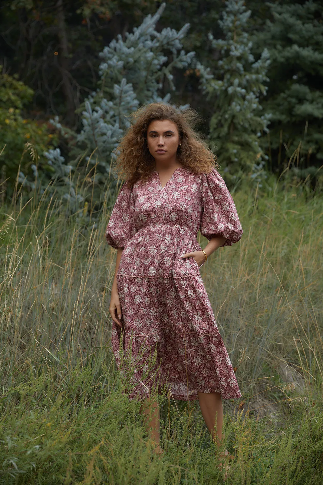 Mulberry Floral Dress-FINAL SALE