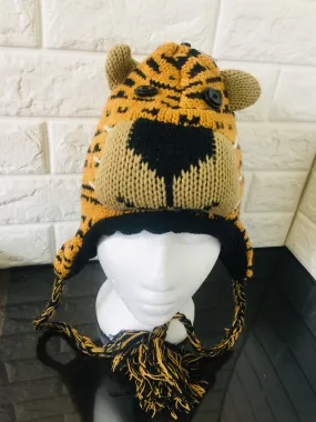 New Polar Series Kids Knit Tiger Winter hat, one size!