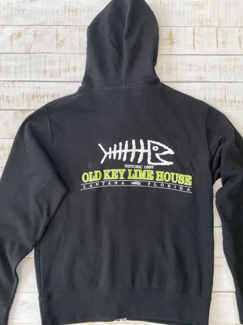 OKLH Zipper Hoody, Black