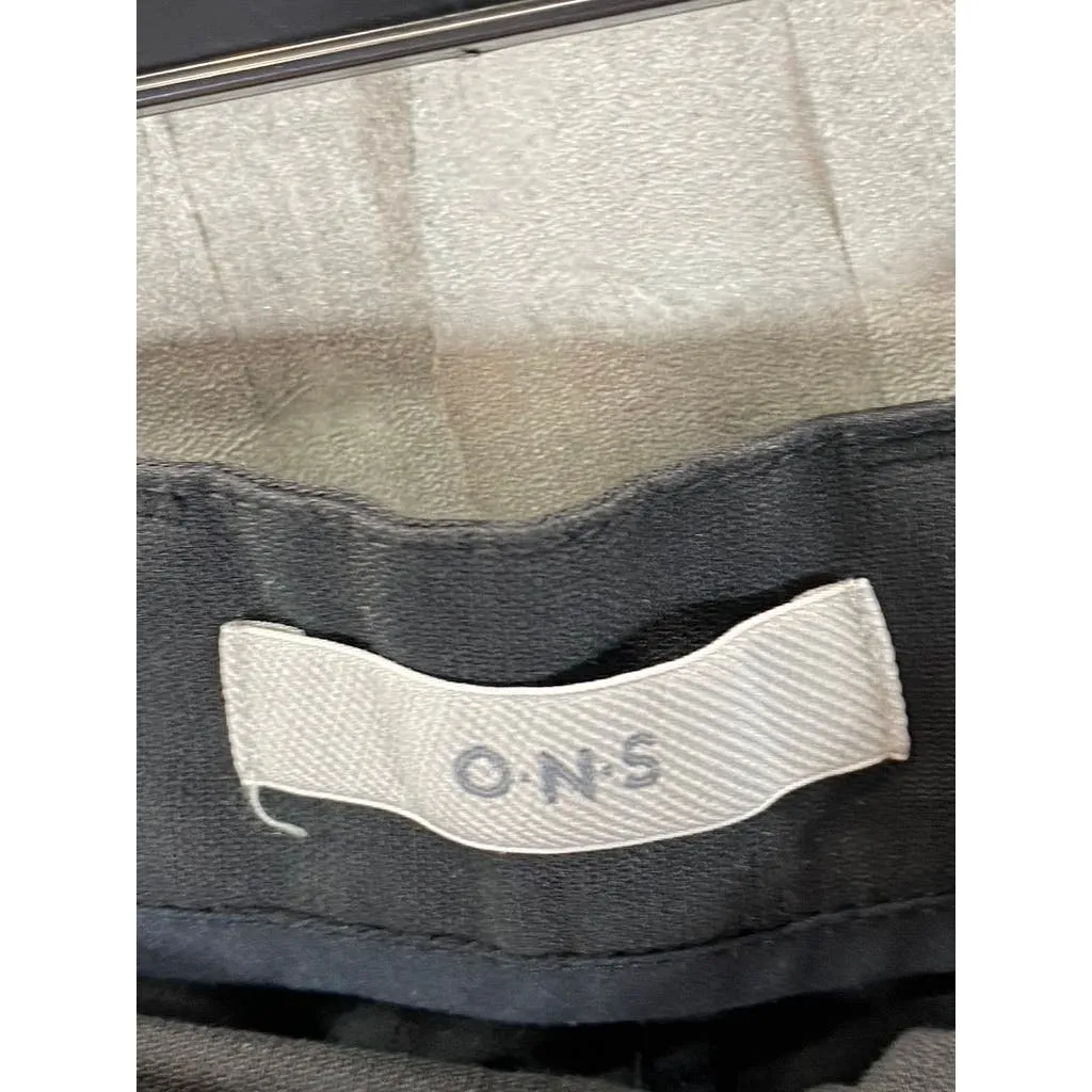 O.N.S Men's Black Solid Straight-Leg Dress Pants SZ 32