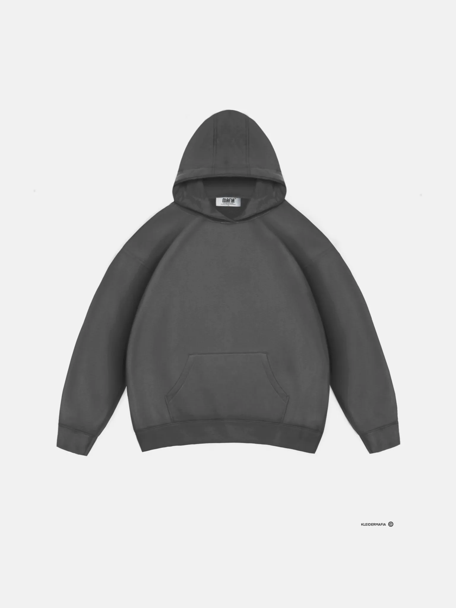 Oversize Basic Hoodie - Anthracite