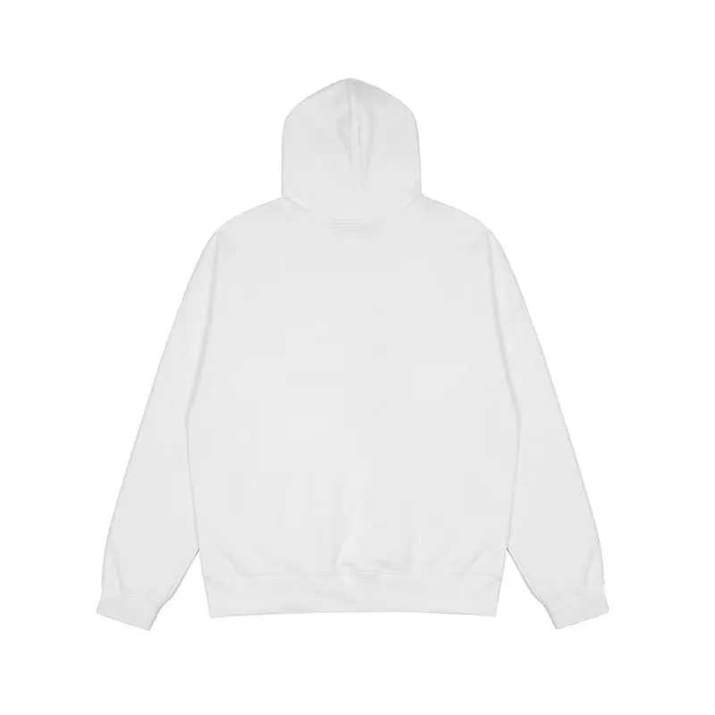 Palm Angels Hoodie Angel Black and White Embroidered Hoodie Men's Loose Coat
