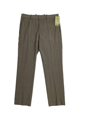 Perry Ellis Portfolio Mens Modern fit Dress Pants 34 / 30 Brown Plaid