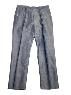 Perry Ellis Portfolio Mens Modern fit Dress Pants Pants 33 / 30 Blue Solid