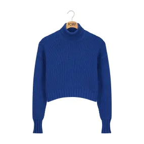 Point Crop Turtleneck Pullover