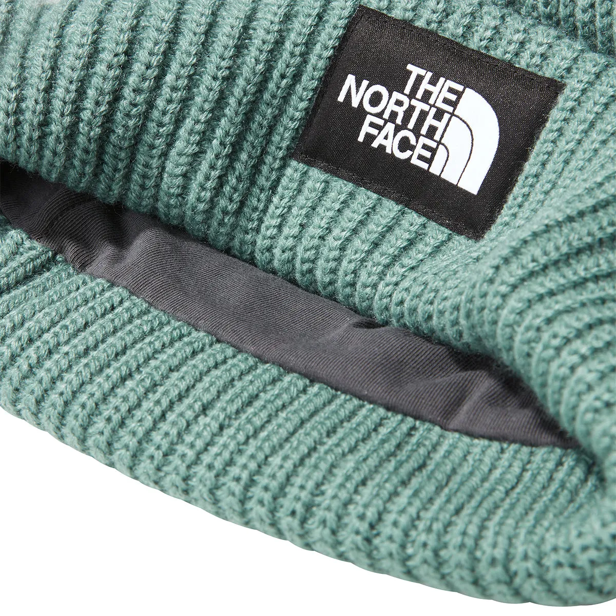 Salty Lined Beanie - Dark Sage