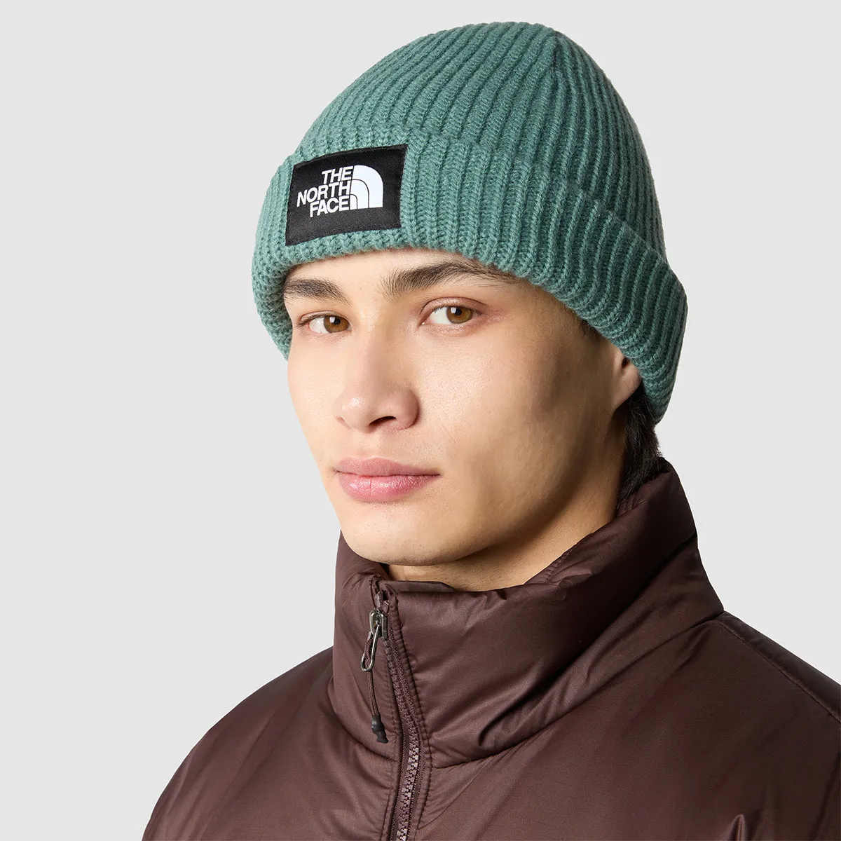 Salty Lined Beanie - Dark Sage