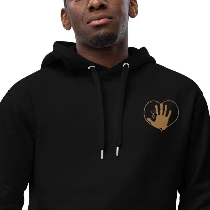 S&B Hello Logo Organic Cotton Unisex Hoodie | Trendy Unisex Hoodie | Casual Hoodie for Men and Women | Gender-Neutral Hoodie
