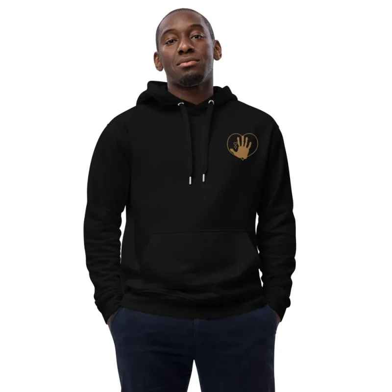 S&B Hello Logo Organic Cotton Unisex Hoodie | Trendy Unisex Hoodie | Casual Hoodie for Men and Women | Gender-Neutral Hoodie