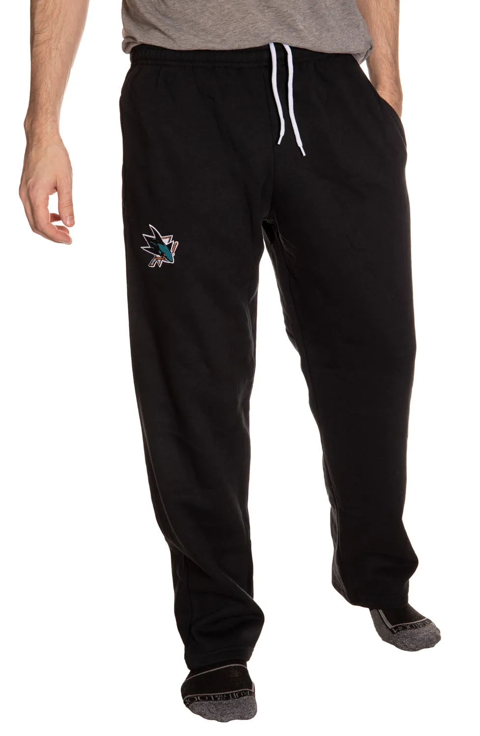 San Jose Sharks Embroidered Logo Sweatpants for Men
