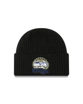 Seattle Seahawks New Era Salute To Service 2022 Sport Cuffed Knit Hat