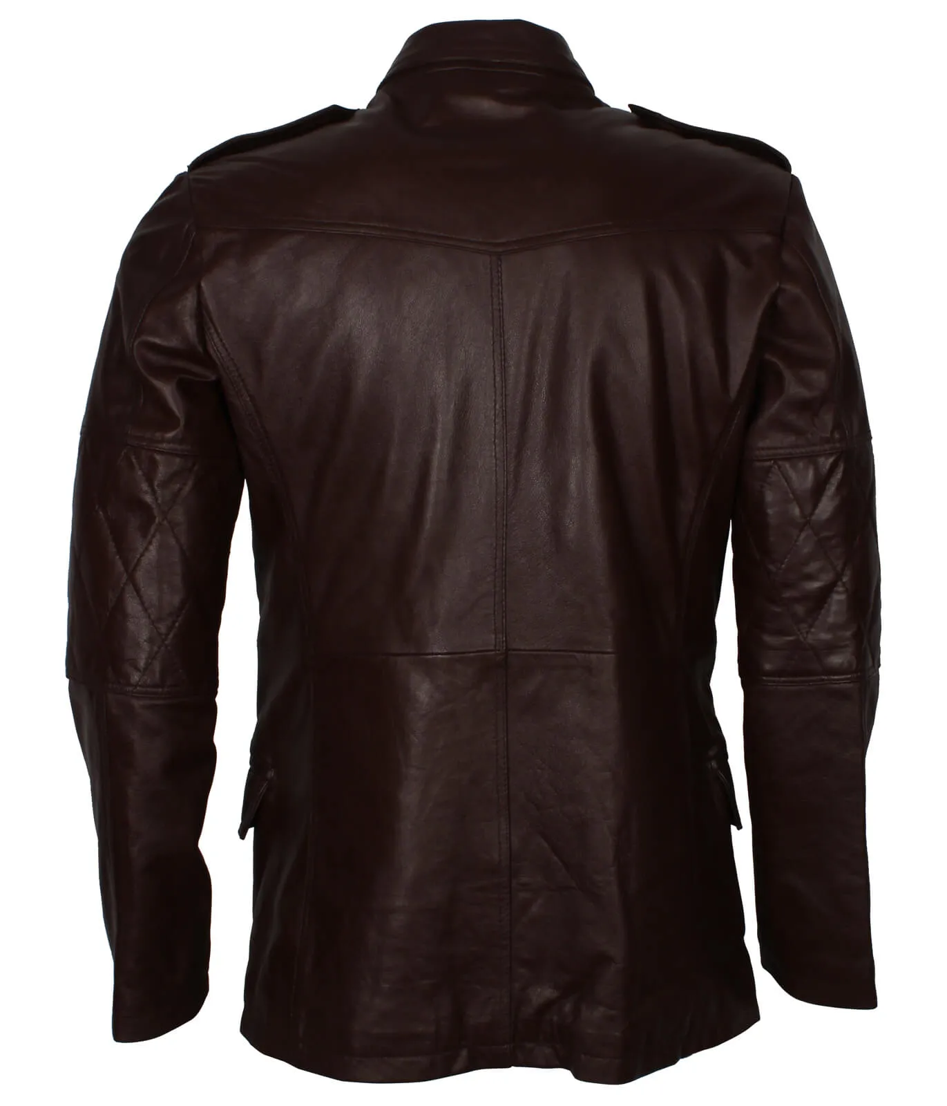 Sheepskin Dark Brown Leather Coat