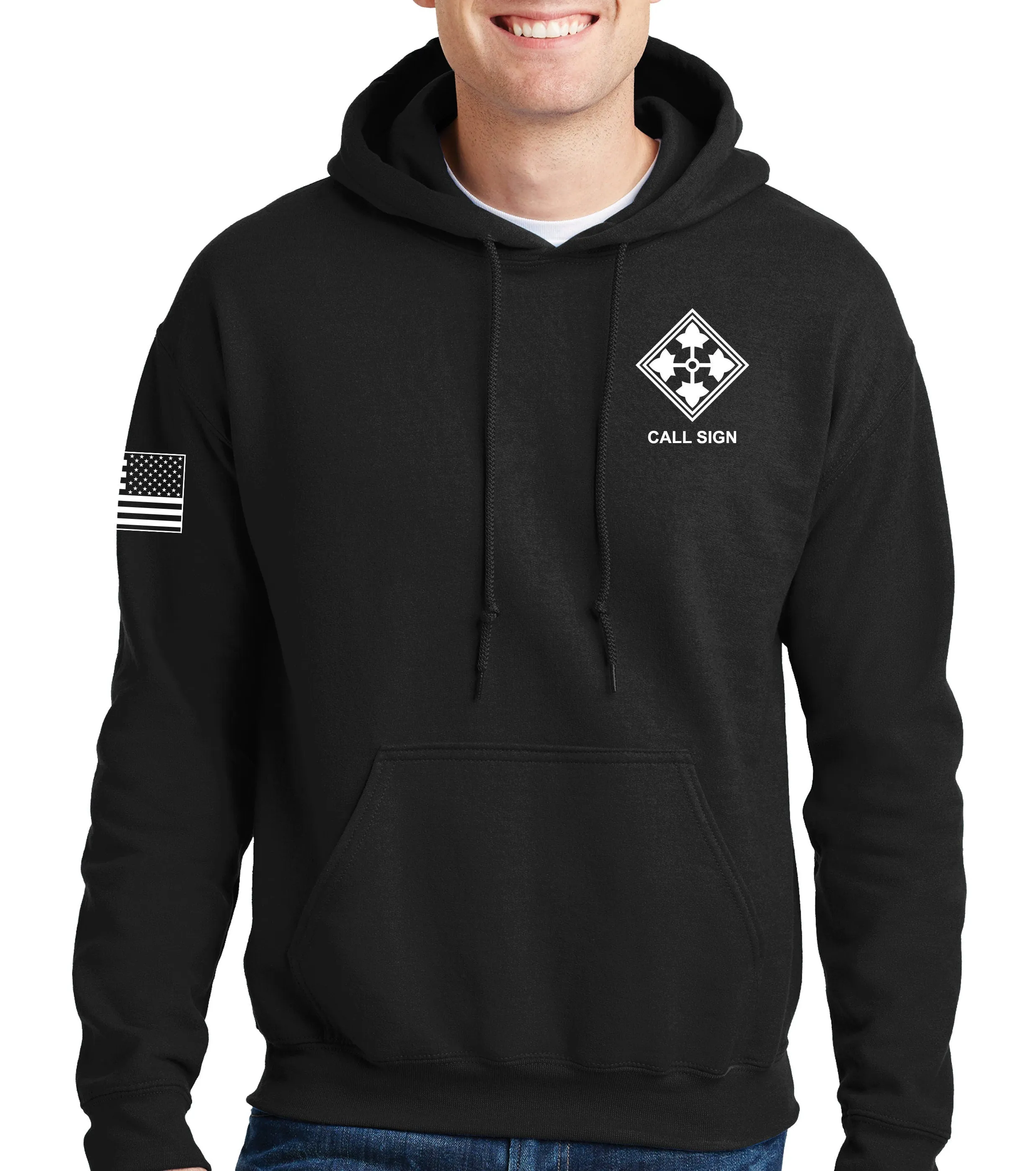 Stagecoach Black Unisex White Design Hoodie Sweatshirt. This sweatshirt is NOT approved for PT