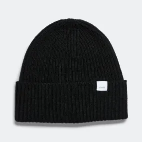 Standard Merino Lambswool Beanie - Black