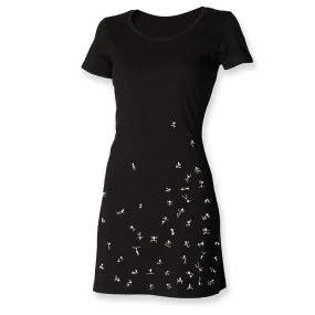 Stick figures t-shirt dress
