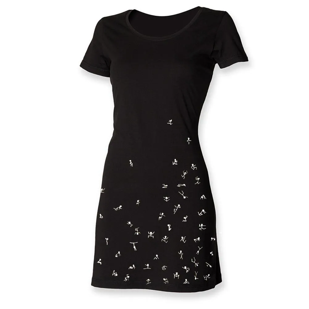 Stick figures t-shirt dress