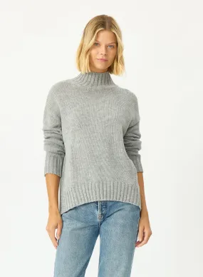 Stitches   Stripes Sola Turtleneck in Heather Grey