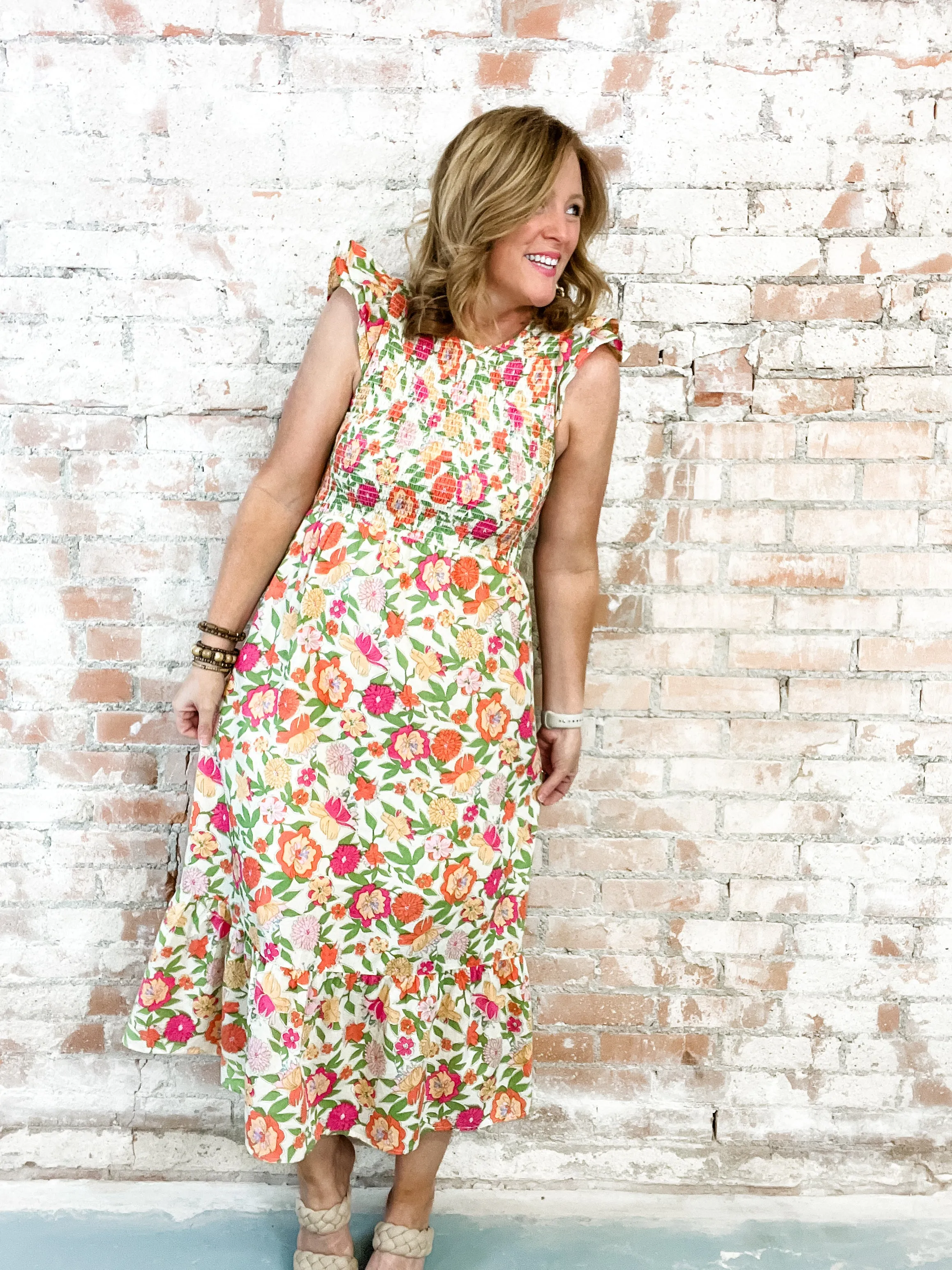 THML Daniela Smocked Dress - FINAL SALE