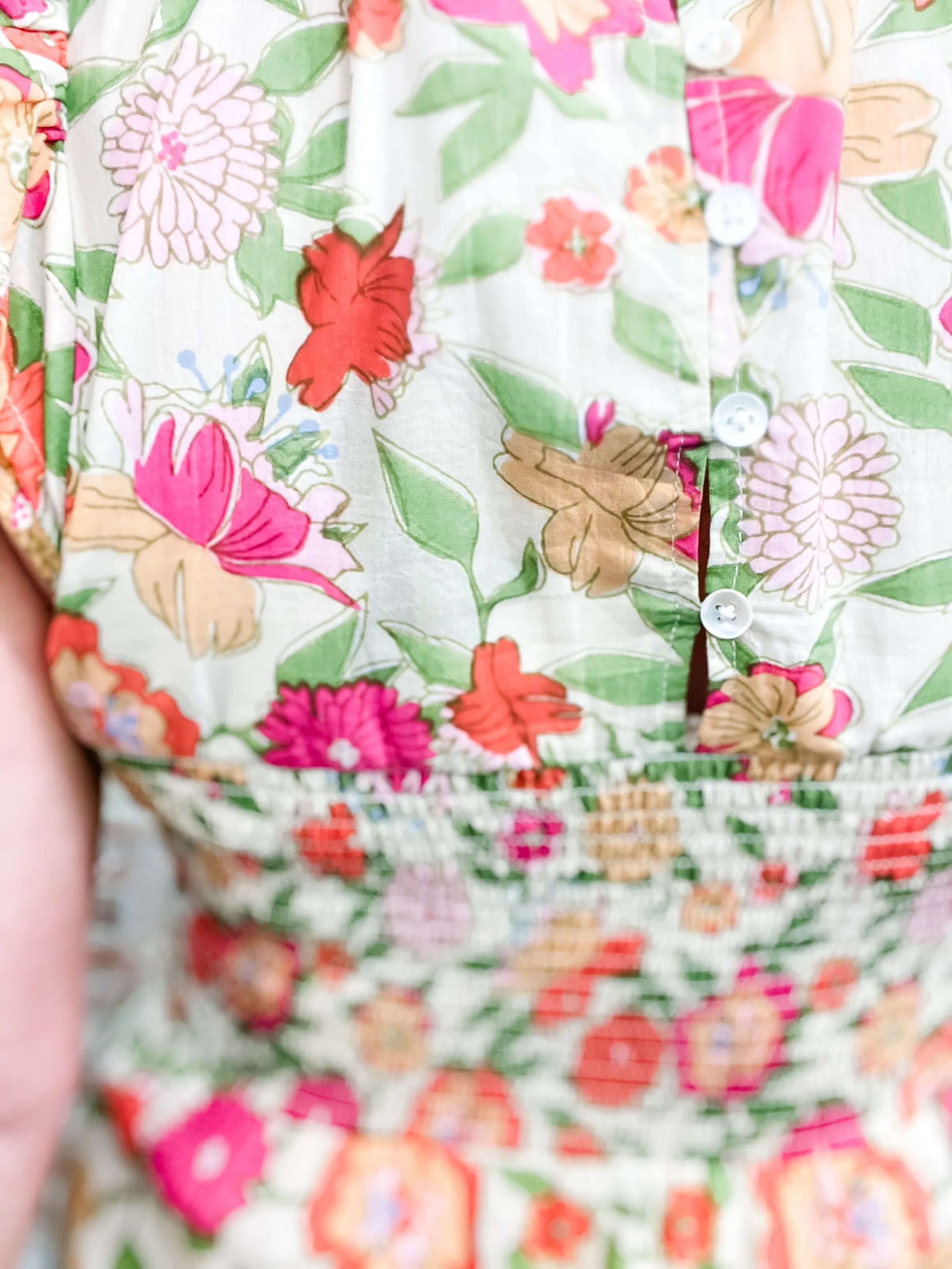 THML Daniela Smocked Dress - FINAL SALE
