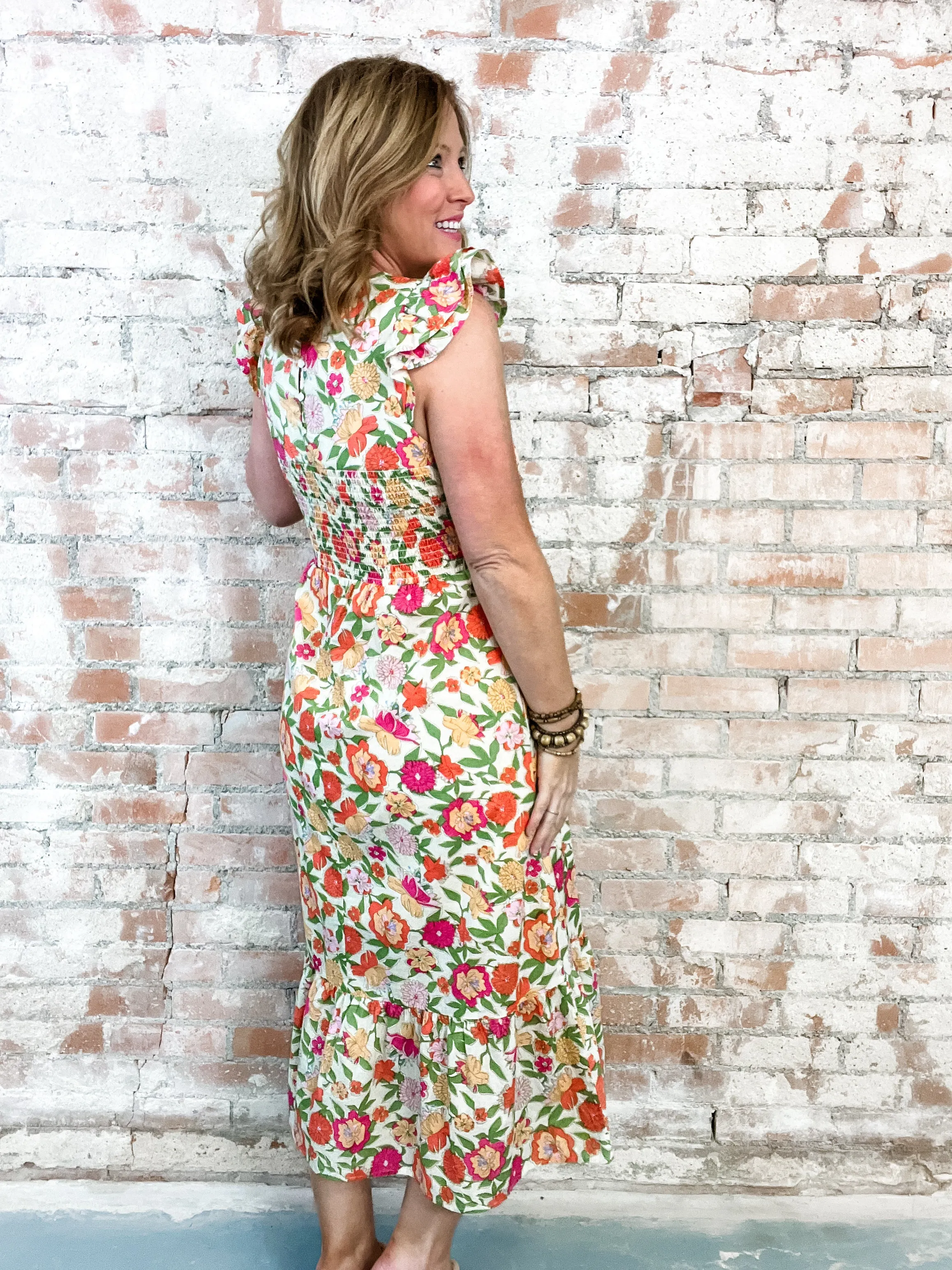 THML Daniela Smocked Dress - FINAL SALE