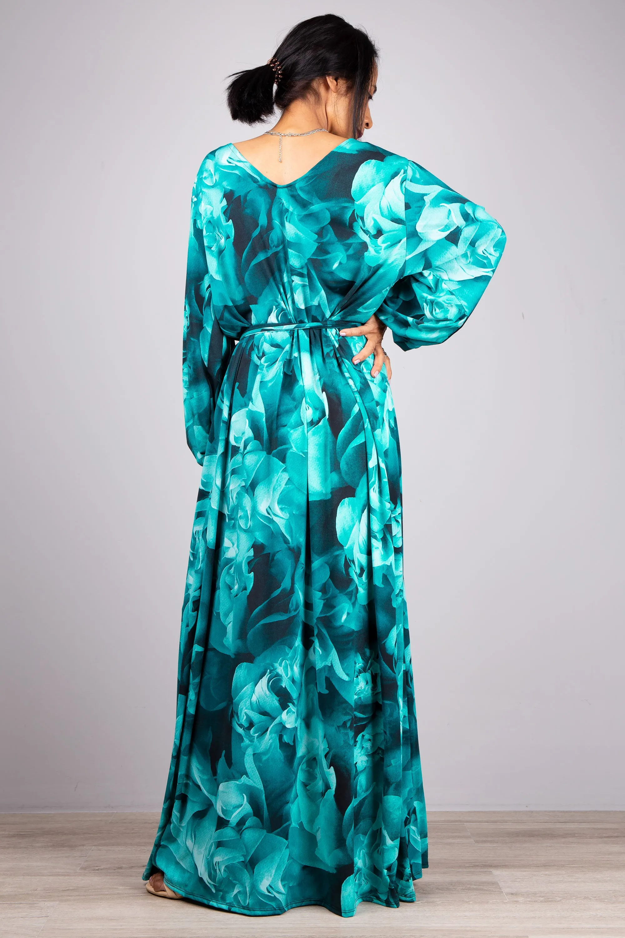 Turquoise maxi dress