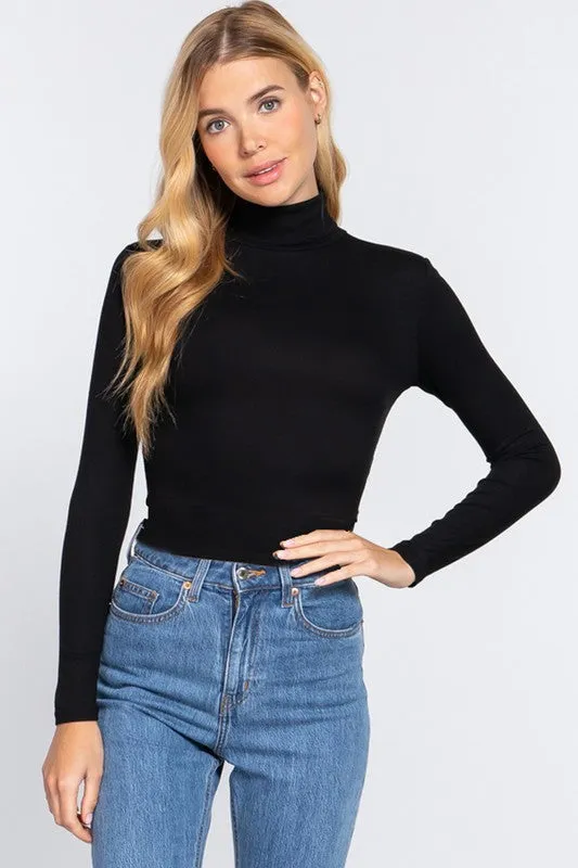 Turtleneck Crop Top