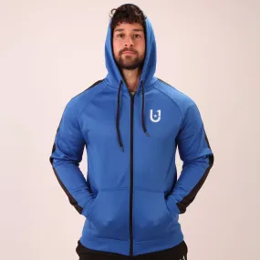 UNIFY U1 Mens Blue Zip Up Hoodie – Classic UNIFY Essential Hoodie – Mens Zip Up Hoodie