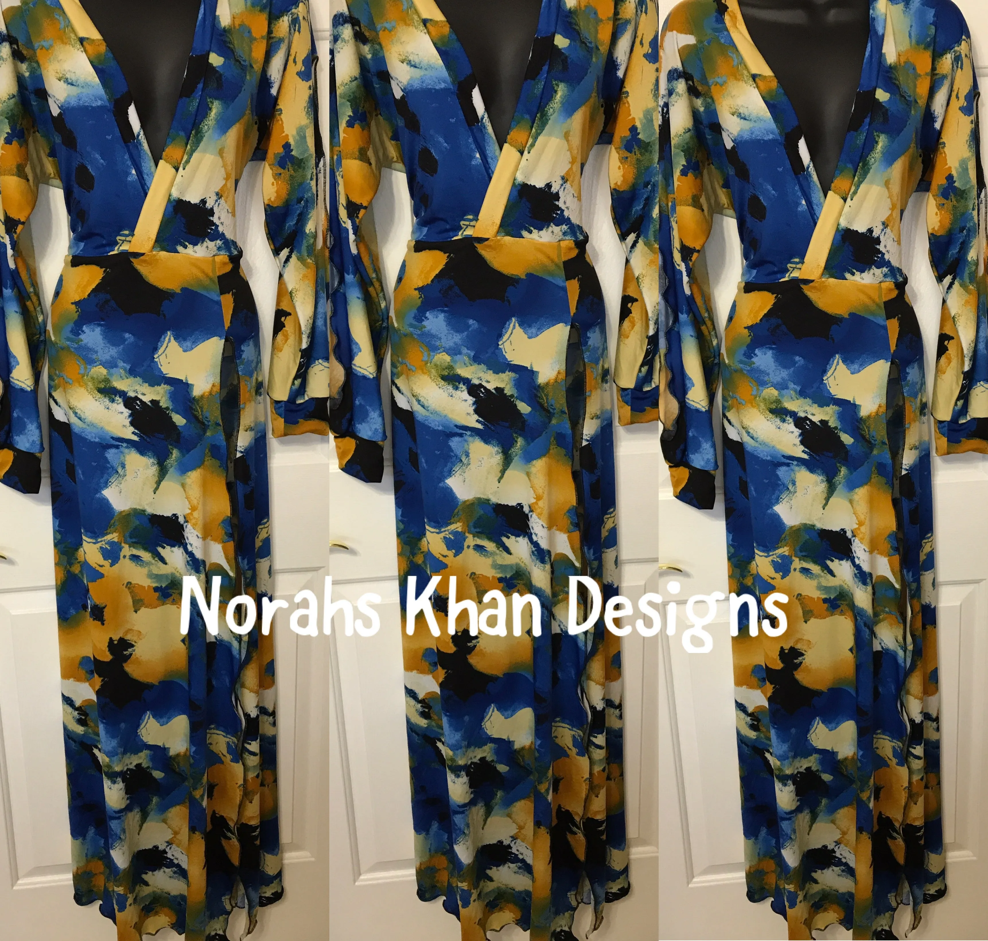 V Neck Long Dress
