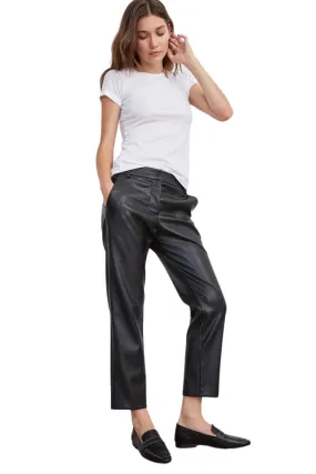 Velvet Hydie Vegan Leather Pants - Black