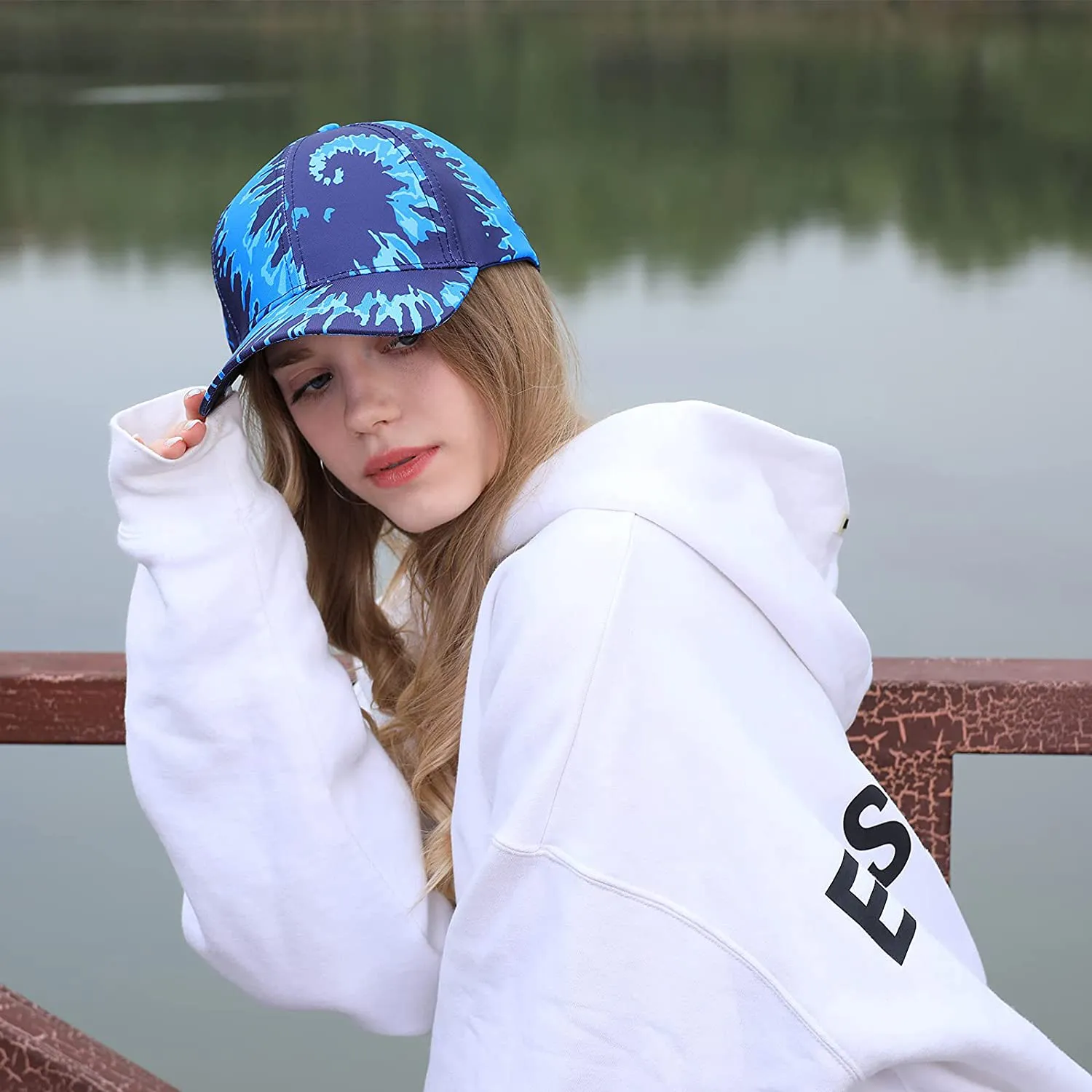 VETAS Unisex Adjustable Outdoor Sport Hat Tie Dye Baseball Cap