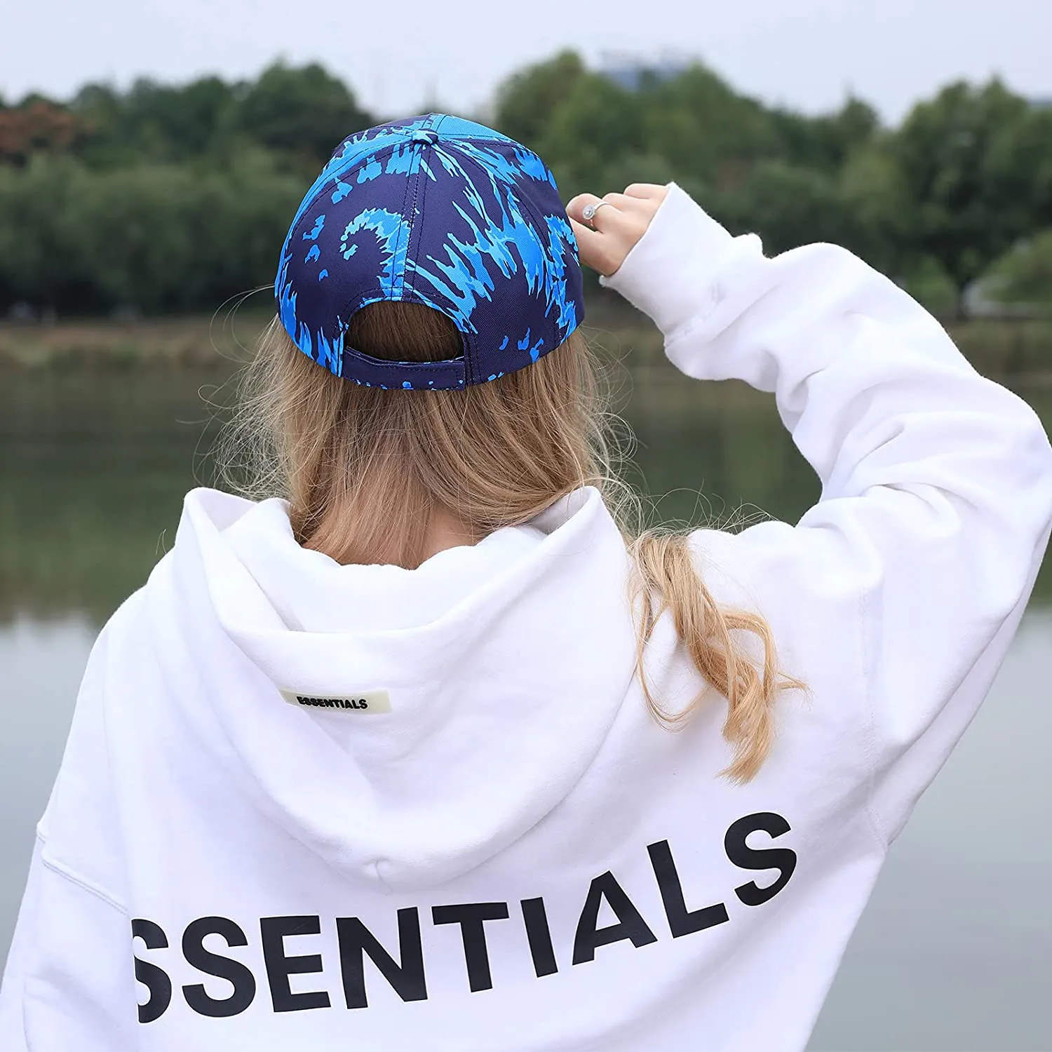 VETAS Unisex Adjustable Outdoor Sport Hat Tie Dye Baseball Cap