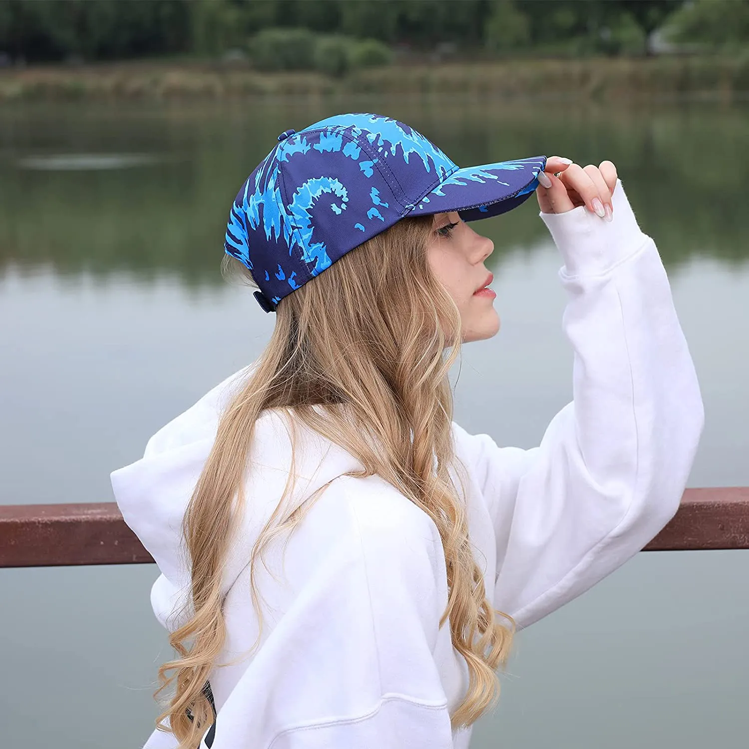 VETAS Unisex Adjustable Outdoor Sport Hat Tie Dye Baseball Cap