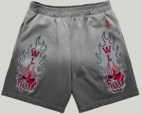 Warren Lotas Houston Rockets Flaming Shorts