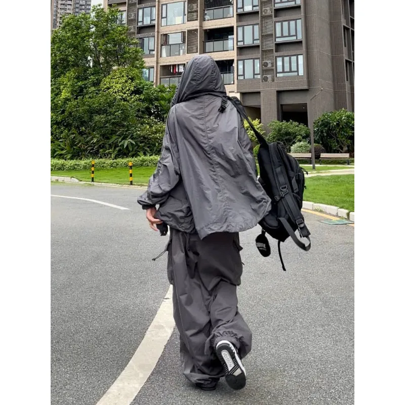 Women Hippie Streetwear Parachute Pants