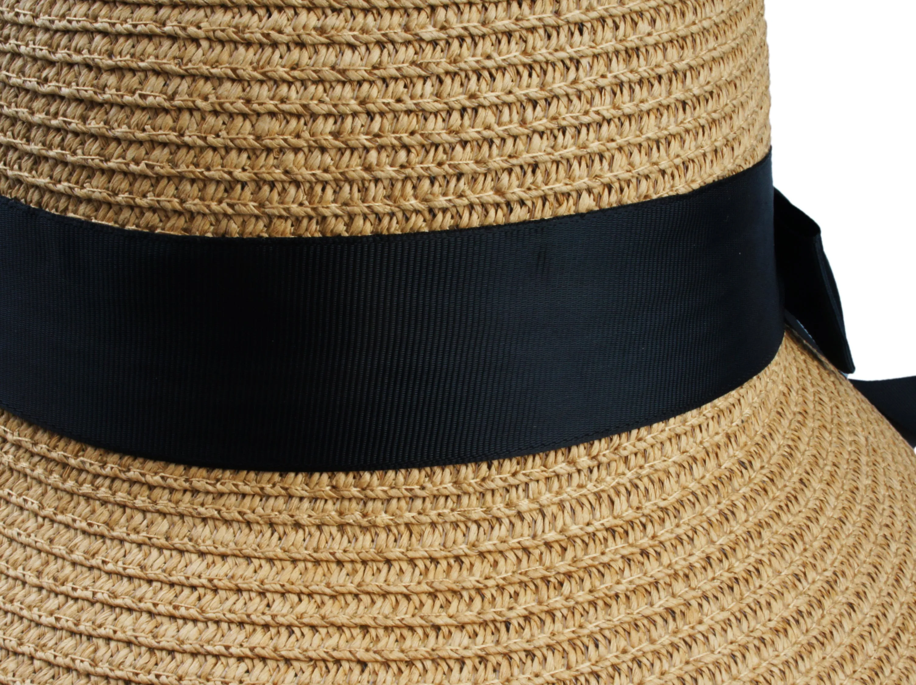 Women's Summer Straw Hat UV UPF50 Foldable Wide Brim Summer Panama Hats