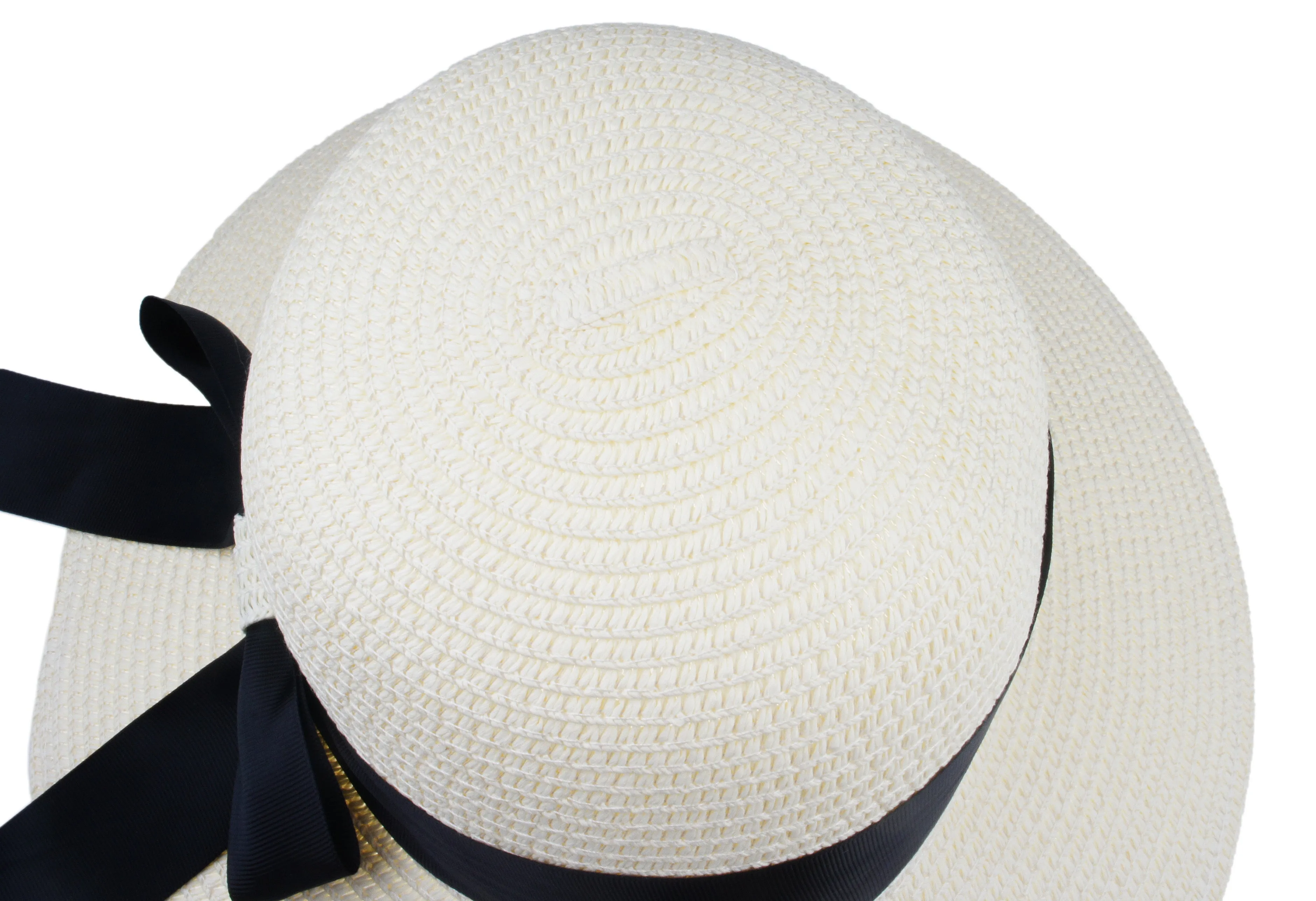 Women's Summer Straw Hat UV UPF50 Foldable Wide Brim Summer Panama Hats
