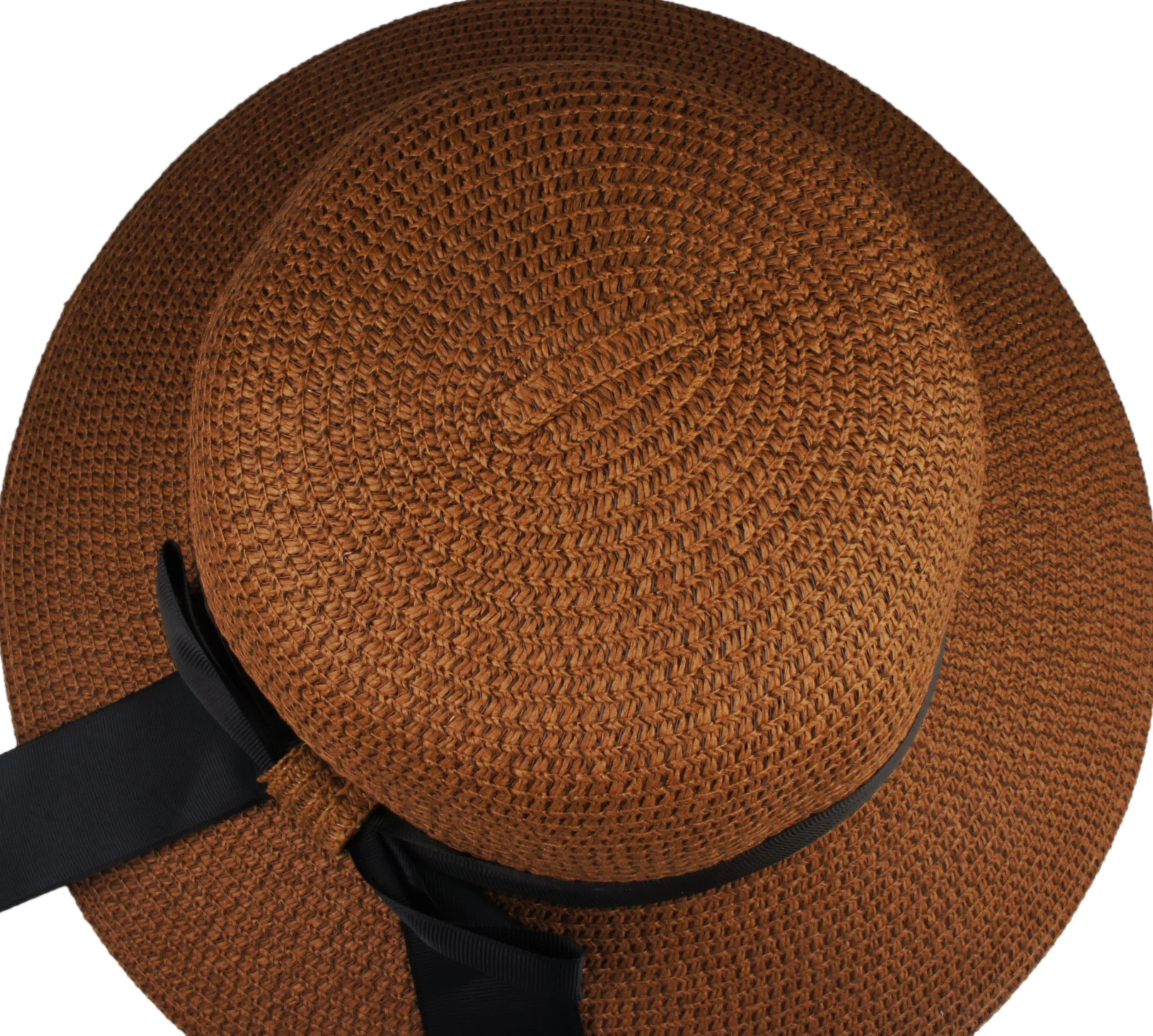 Women's Summer Straw Hat UV UPF50 Foldable Wide Brim Summer Panama Hats