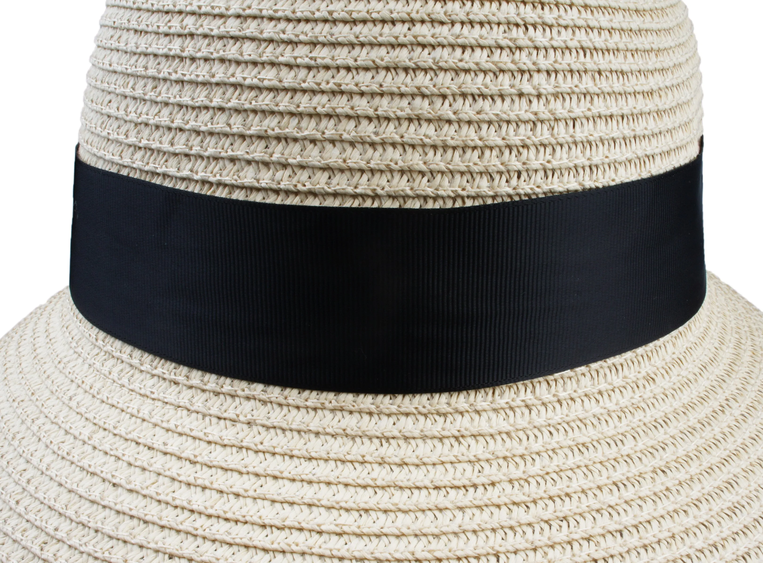 Women's Summer Straw Hat UV UPF50 Foldable Wide Brim Summer Panama Hats