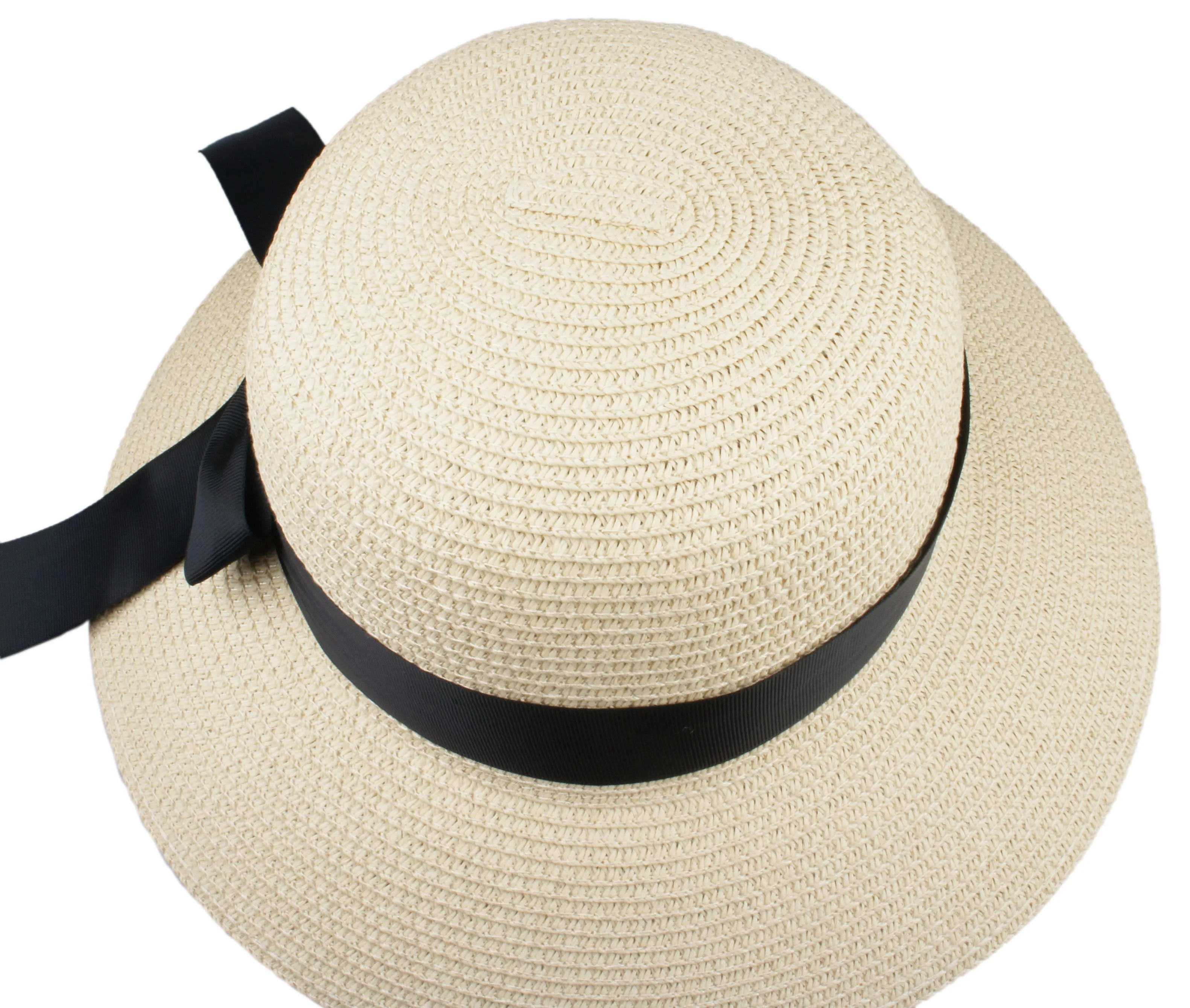 Women's Summer Straw Hat UV UPF50 Foldable Wide Brim Summer Panama Hats