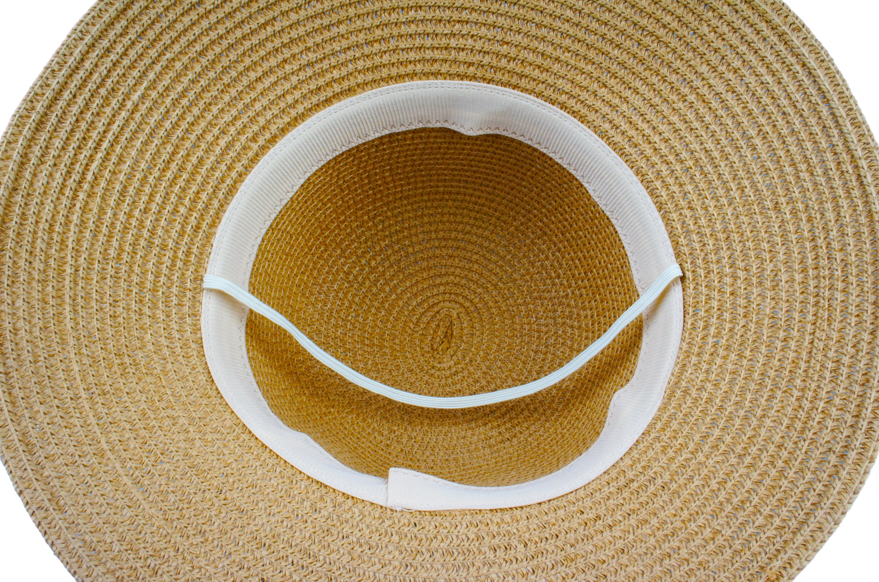 Women's Summer Straw Hat UV UPF50 Foldable Wide Brim Summer Panama Hats