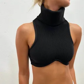 Xyra Turtleneck Bra Top